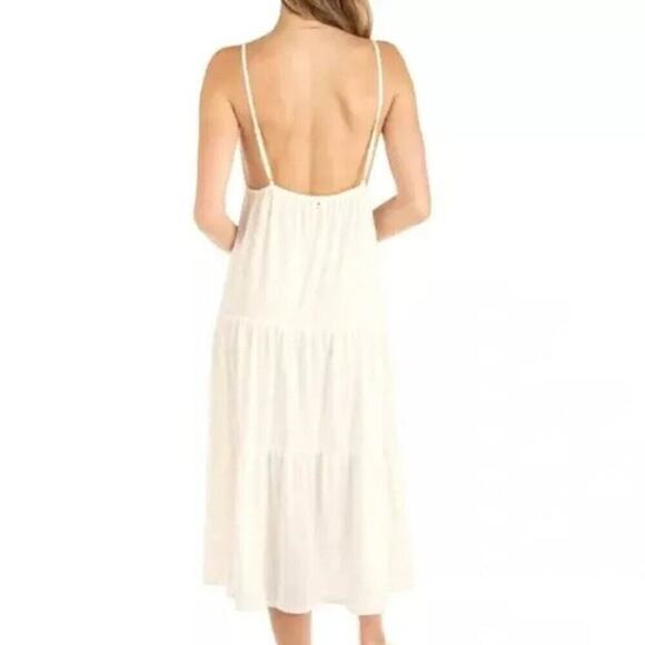 Hurley Boho Breeze Midi Dress Off White XS-M NWT - Picture 2 of 9
